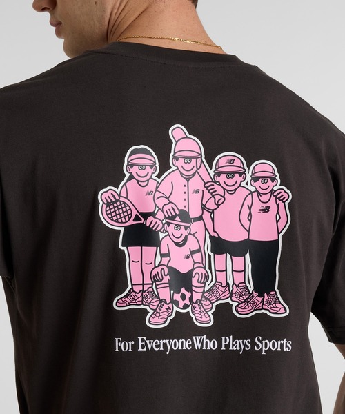 NEW BALANCE（ニューバランス）の「New Balance X Face Oka Sport ショートスリーブTシャツ（Tシャツ/カットソー・メンズ・ブラック・XX-LARGE/X-LARGE/LARGE/MEDIUM/SMALL）」の5枚目の写真