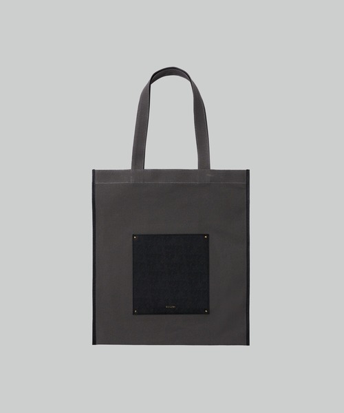 CULLNI】別注Leather Pocket Canvas Eco Tote（トートバッグ