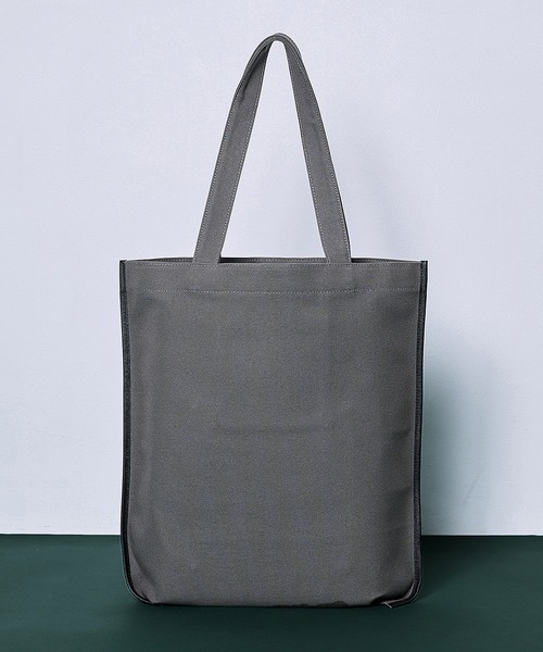 CULLNI(クルニ)の「【CULLNI】別注Leather Pocket Canvas Eco Tote(トートバッグ・メンズ・グレー/ブラック/ベージュ・フリー)」の18枚目の写真