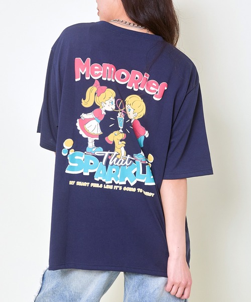 GORGE（ゴージ）の「アソートロゴ刺繍ptTシャツ（Tシャツ/カットソー・レディース・レッド/チャコール/ネイビー/オフホワイト・F）」の3枚目の写真