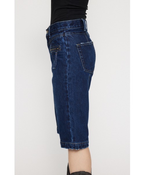 LAGUA GEM | ZIP POINT CROPPED デニム (ショートパンツ ) |SHEL