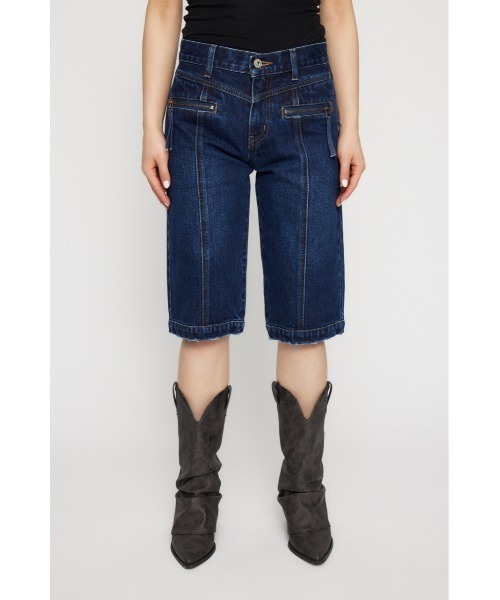 LAGUA GEM(ラグアジェム)の「ZIP POINT CROPPED デニム(デニムパンツ・レディース・ブルー/ブラック・X-SMALL/SMALL/MEDIUM)」の8枚目の写真