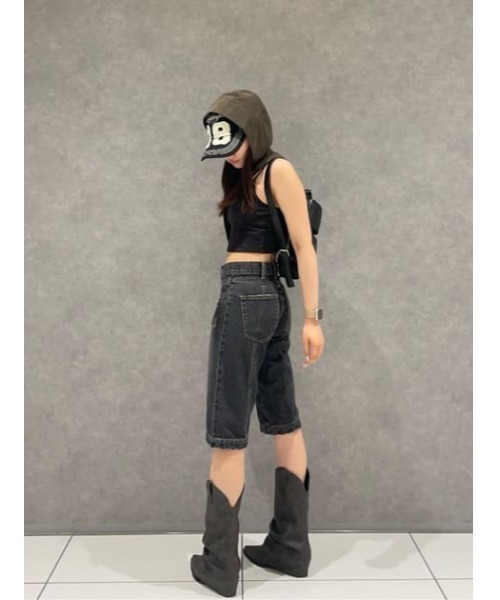 ZIP POINT CROPPED デニム（デニムパンツ）｜LAGUA GEM