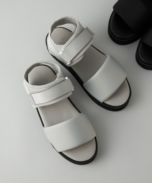 CITEN(シテン)の「<CITEN>ネオプレーンテープサンダル(サンダル・レディース・ライトグレー/ブラック・M/S/L)」の2枚目の写真