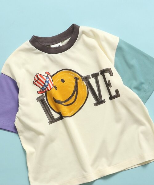 BREEZE（ブリーズ）の「【吸水速乾】EASYドライ バリエーション半袖Tシャツ（Tシャツ/カットソー・キッズ・グレー/オフホワイト/サックスブルー/グリーン/ピンク/レインボー/ベージュ/チャコール/オレンジ/イエロー・80/90/100/110/120/130/140）」の10枚目の写真