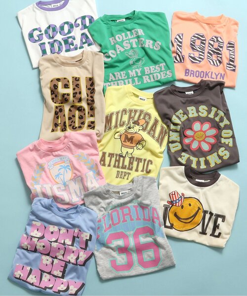 BREEZE（ブリーズ）の「【吸水速乾】EASYドライ バリエーション半袖Tシャツ（Tシャツ/カットソー・キッズ・グレー/オフホワイト/サックスブルー/グリーン/ピンク/レインボー/ベージュ/チャコール/オレンジ/イエロー・80/90/100/110/120/130/140）」の18枚目の写真