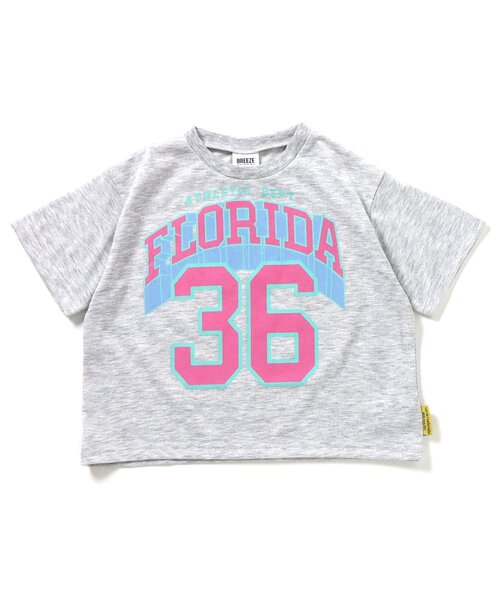 BREEZE（ブリーズ）の「【吸水速乾】EASYドライ バリエーション半袖Tシャツ（Tシャツ/カットソー・キッズ・グレー/オフホワイト/サックスブルー/グリーン/ピンク/レインボー/ベージュ/チャコール/オレンジ/イエロー・80/90/100/110/120/130/140）」の11枚目の写真