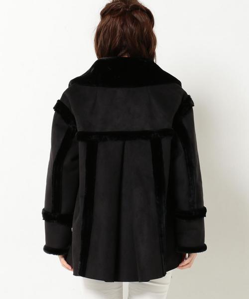 Another Edition(アナザーエディション)の「OKIRAKUフェイクムートンジャケット/BCOKIRAKU FAKE MTN JKT(その他アウター・レディース・ブラック/ネイビー・フリー)」の3枚目の写真