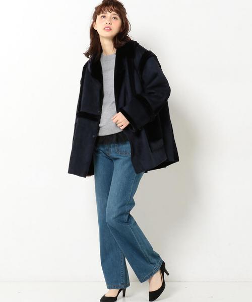 Another Edition(アナザーエディション)の「OKIRAKUフェイクムートンジャケット/BCOKIRAKU FAKE MTN JKT(その他アウター・レディース・ブラック/ネイビー・フリー)」の6枚目の写真