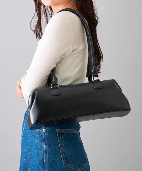 CIAOPANIC TYPY（チャオパニックティピー）の「【よも企画】がま口ボストンBAG（トートバッグ・レディース・ブラック/ベージュ・ONE SIZE）」の4枚目の写真