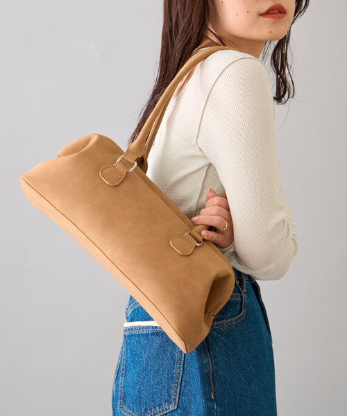 CIAOPANIC TYPY（チャオパニックティピー）の「【よも企画】がま口ボストンBAG（トートバッグ・レディース・ブラック/ベージュ・ONE SIZE）」の9枚目の写真