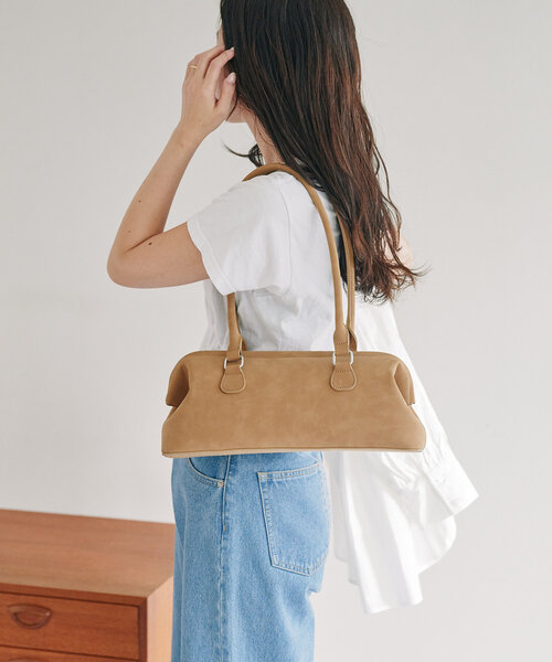 CIAOPANIC TYPY（チャオパニックティピー）の「【よも企画】がま口ボストンBAG（トートバッグ・レディース・ブラック/ベージュ・ONE SIZE）」の11枚目の写真