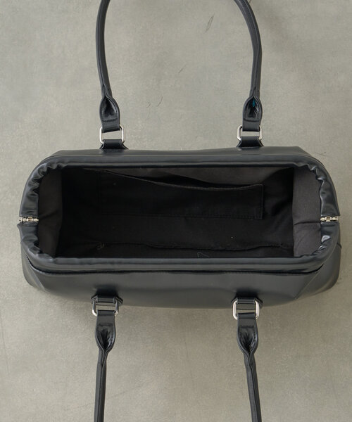 CIAOPANIC TYPY（チャオパニックティピー）の「【よも企画】がま口ボストンBAG（トートバッグ・レディース・ブラック/ベージュ・ONE SIZE）」の15枚目の写真