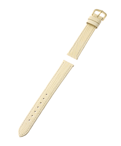 HIROB(ヒロブ)の「lizard leather belt 15mm(アナログ腕時計・レディース・グリーン/キャメル/ブラウン/ネイビー/アイボリー・FREE)」の1枚目の写真