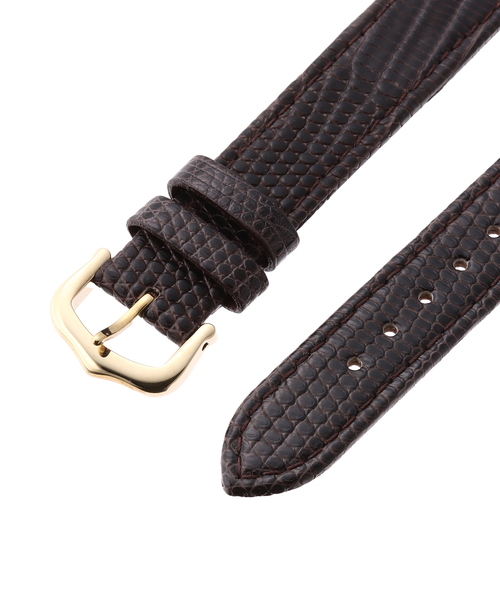 HIROB(ヒロブ)の「lizard leather belt 15mm(アナログ腕時計・レディース・グリーン/キャメル/ブラウン/ネイビー/アイボリー・FREE)」の10枚目の写真