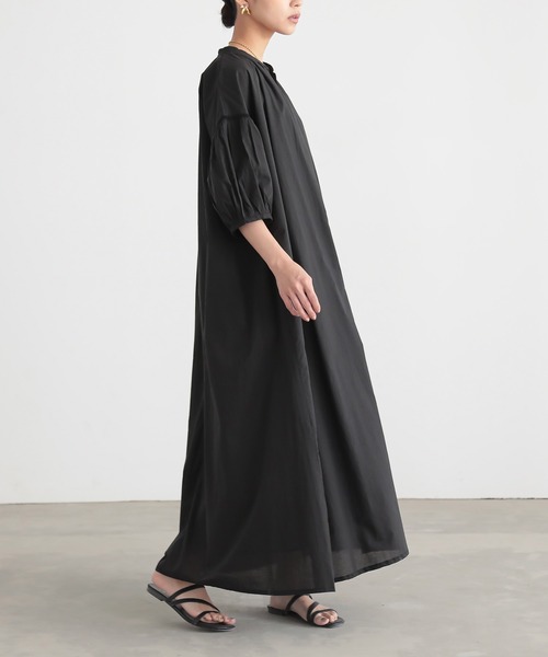 インド綿ボリュームワンピース【オーガニックコットン】（ワンピース