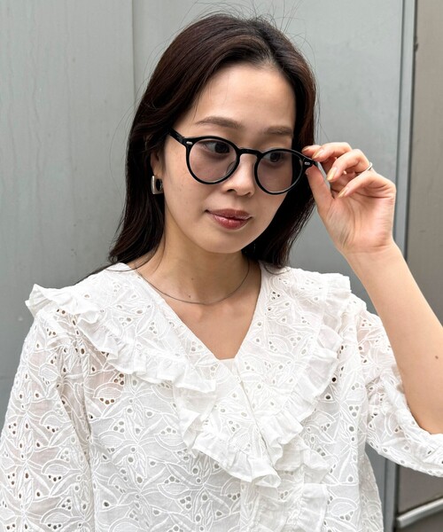 fredy emue（フレディエミュ）の「調光レンズセルラウンドサングラス（サングラス・レディース・ブラウン系その他/ブラック・FREE）」の2枚目の写真