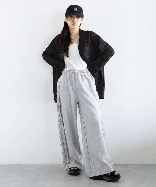 RAGEBLUE（レイジブルー）の「フリンジデザイン/シアールーズテーラードジャケット（テーラードジャケット・レディース・ホワイト/ブラック・FREE）」の9枚目の写真