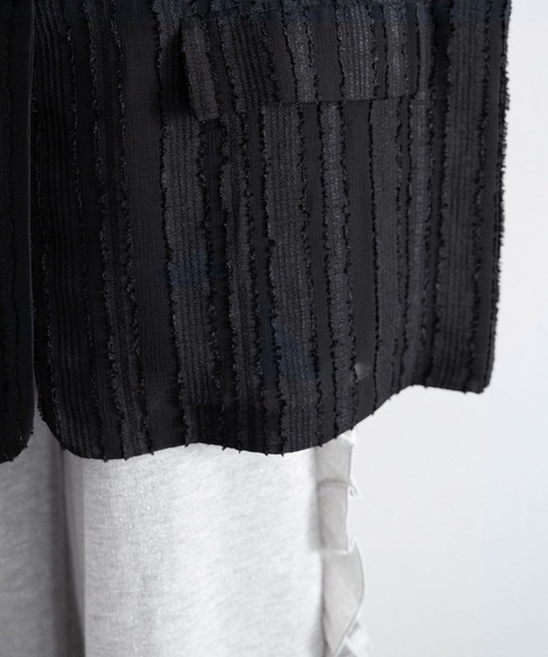 RAGEBLUE（レイジブルー）の「フリンジデザイン/シアールーズテーラードジャケット（テーラードジャケット・レディース・ホワイト/ブラック・FREE）」の20枚目の写真