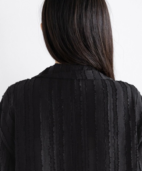 RAGEBLUE（レイジブルー）の「フリンジデザイン/シアールーズテーラードジャケット（テーラードジャケット・レディース・ホワイト/ブラック・FREE）」の16枚目の写真