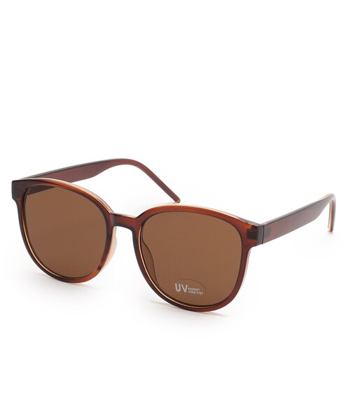 SHOO・LA・RUE（シューラルー）の「ビッグフレームサングラス（サングラス・レディース・ブラック/ライトグリーン/ダークブラウン・00）」の3枚目の写真