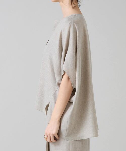 Liesse（リエス）の「《 定番 》トリアセ混スキッパードルマンブラウス（シャツ/ブラウス・レディース・カーキ/ブラック/ベージュ・FREE）」の14枚目の写真