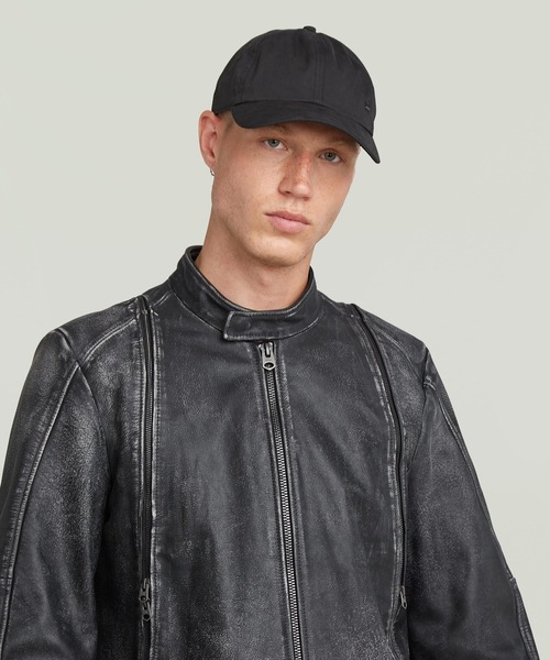 G-STAR（ジースター）の「AVERNUS BASEBALL CAP/ブランドロゴベースボールキャップ（キャップ・メンズ・ダークブラック・ONE SIZE）」の3枚目の写真