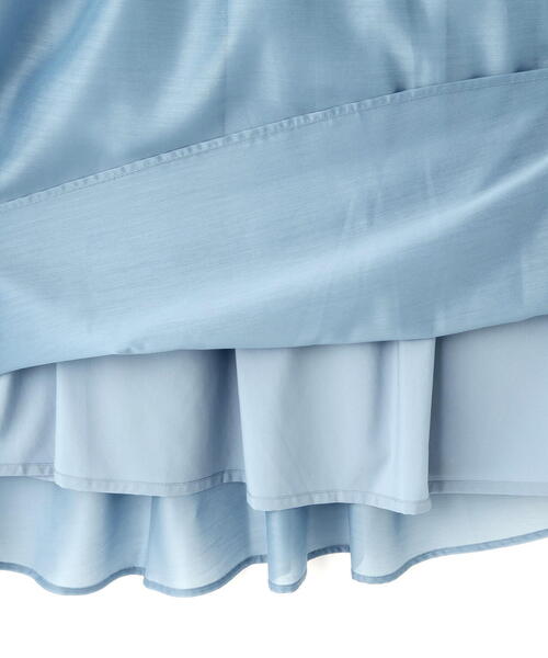 NATURAL BEAUTY BASIC（ナチュラルビューティーベーシック）の「◇シアーシャツワンピース（シャツワンピース・レディース・ダークブラウン/ブルー・SMALL/MEDIUM）」の5枚目の写真