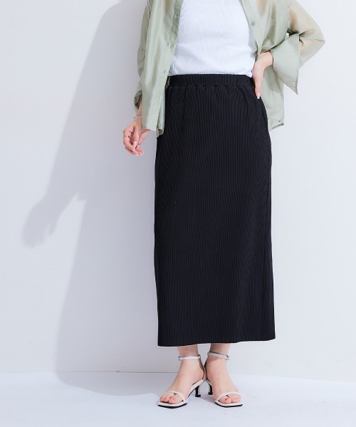 Petitjo（プッチージョ）の「小さいサイズ　セルフカットリブスカート　低身長さん・小柄女性（スカート・レディース・カーキ/ブラック・PM/PS/PL/PSS）」の11枚目の写真