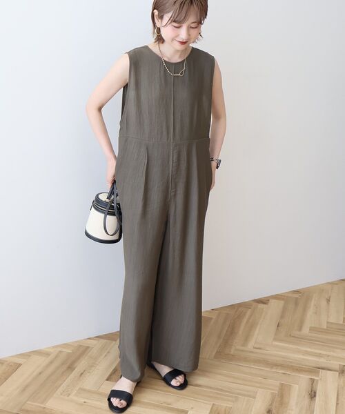 AMERICAN HOLIC（アメリカンホリック）の「バックシャンオールインワン（つなぎ/オールインワン・レディース・ブラック/ネイビー/カーキ・L/M）」の14枚目の写真