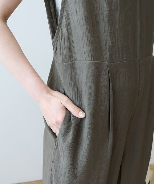 AMERICAN HOLIC（アメリカンホリック）の「バックシャンオールインワン（つなぎ/オールインワン・レディース・ブラック/ネイビー/カーキ・L/M）」の18枚目の写真