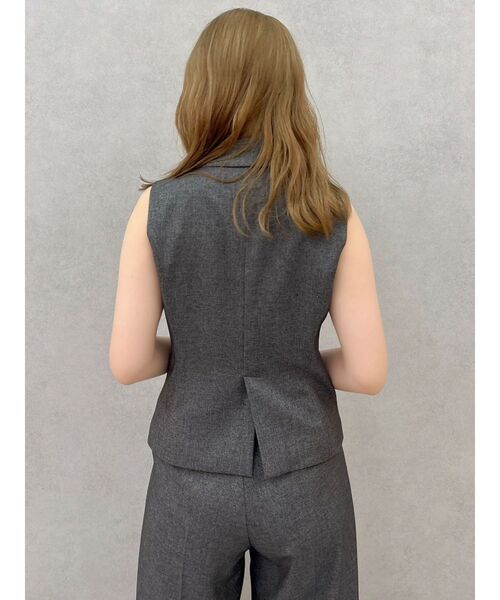 dazzlin（ダズリン）の「ショートジレ（ベスト・レディース・キャメル/チャコールグレー・FREE）」の17枚目の写真