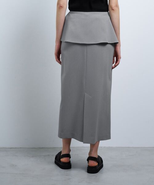 LANVIN en Bleu（ランバンオンブルー）の「トリクシオンラップスカート（スカート・レディース・グレー/ブラック・38）」の7枚目の写真