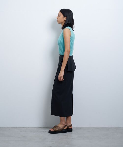 LANVIN en Bleu（ランバンオンブルー）の「トリクシオンラップスカート（スカート・レディース・グレー/ブラック・38）」の11枚目の写真