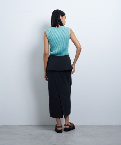 LANVIN en Bleu（ランバンオンブルー）の「トリクシオンラップスカート（スカート・レディース・グレー/ブラック・38）」の12枚目の写真