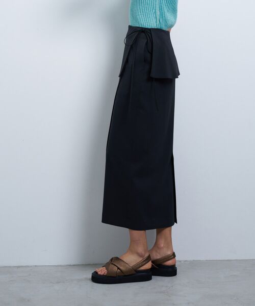 LANVIN en Bleu（ランバンオンブルー）の「トリクシオンラップスカート（スカート・レディース・グレー/ブラック・38）」の13枚目の写真