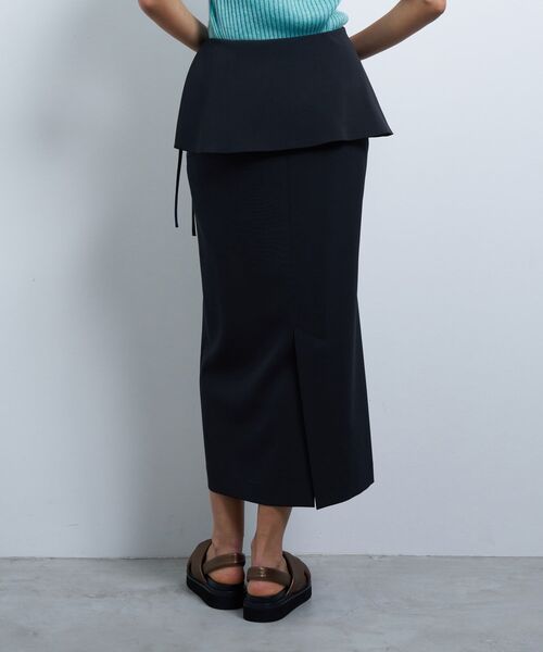 LANVIN en Bleu（ランバンオンブルー）の「トリクシオンラップスカート（スカート・レディース・グレー/ブラック・38）」の14枚目の写真