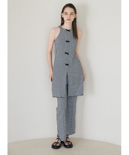 COEL（コエル）の「メロウフレアパンツ（その他パンツ・レディース・ブラック/チェック・38/36）」の4枚目の写真