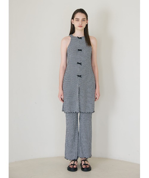 COEL（コエル）の「メロウフレアパンツ（その他パンツ・レディース・ブラック/チェック・38/36）」の6枚目の写真