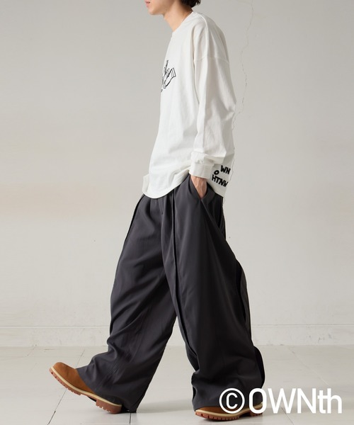 antiqua（アンティカ）の「ふくれデザインロゴロンT（Tシャツ/カットソー・レディース・ブラック/ホワイト・P/R）」の8枚目の写真