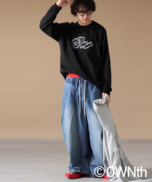 antiqua（アンティカ）の「ふくれデザインロゴロンT（Tシャツ/カットソー・レディース・ブラック/ホワイト・P/R）」の12枚目の写真