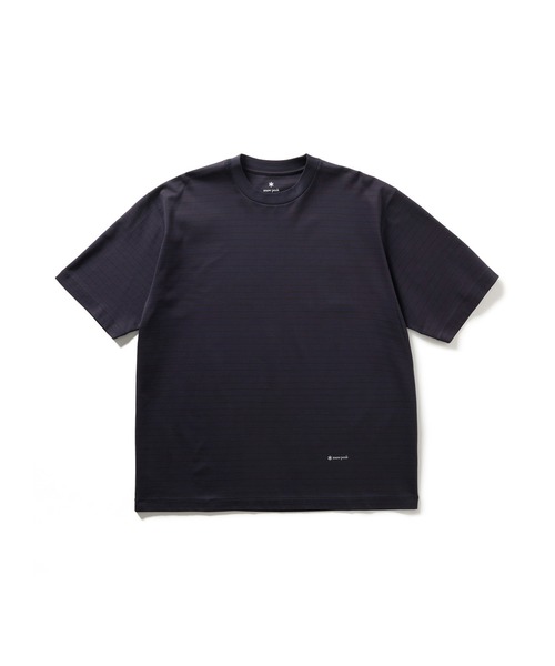 Snow Peak(スノーピーク)の「Snow Peak / OG Cotton Mercerized BD T-Shirt オーガニックコットン シルケット ボーダー Tシャツ(Tシャツ/カットソー・メンズ・ブラウン/ブルー・M/S/L/XL)」の2枚目の写真