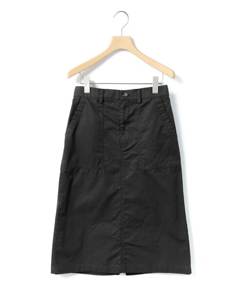 MidiUmi（ミディウミ）の「MidiUmi ベイカースカート（スカート・レディース・ブラック/カーキ・FREE）」の3枚目の写真