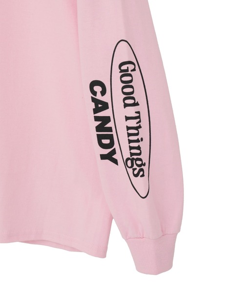 Candy Stripper(キャンディストリッパー)の「PLAYTIME L/S Tシャツ(Tシャツ/カットソー・レディース・オフホワイト/ブラック/ピンク・FREE)」の6枚目の写真