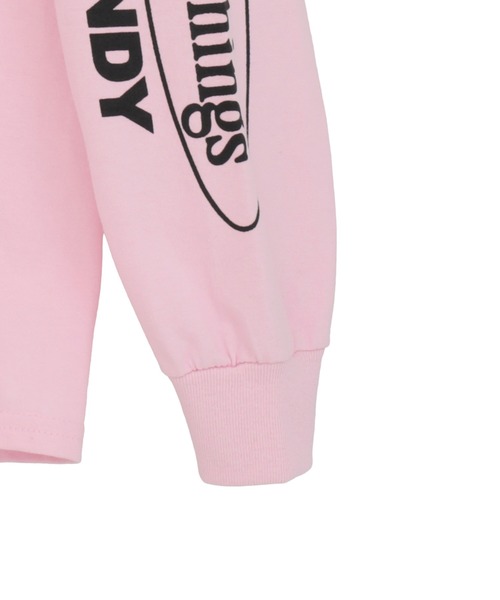 Candy Stripper(キャンディストリッパー)の「PLAYTIME L/S Tシャツ(Tシャツ/カットソー・レディース・オフホワイト/ブラック/ピンク・FREE)」の7枚目の写真