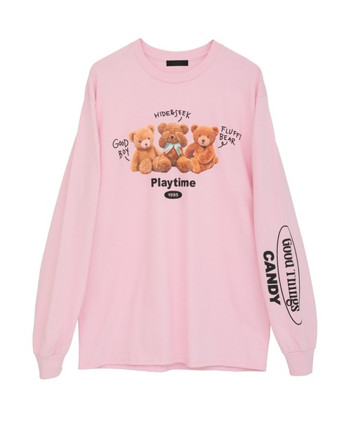 Candy Stripper(キャンディストリッパー)の「PLAYTIME L/S Tシャツ(Tシャツ/カットソー・レディース・オフホワイト/ブラック/ピンク・FREE)」の22枚目の写真