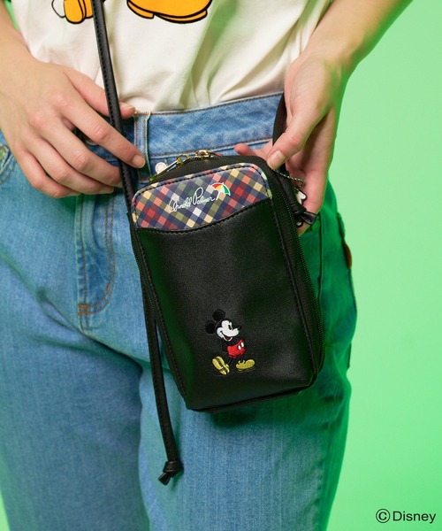 Disney(ディズニー)の「Mickey/Arnold Palmer/シェアスマホショルダーバッグ(ショルダーバッグ・レディース・ブラック/ベージュ・F)」の14枚目の写真