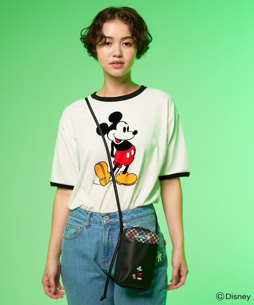 Disney(ディズニー)の「Mickey/Arnold Palmer/シェアスマホショルダーバッグ(ショルダーバッグ・レディース・ブラック/ベージュ・F)」の17枚目の写真
