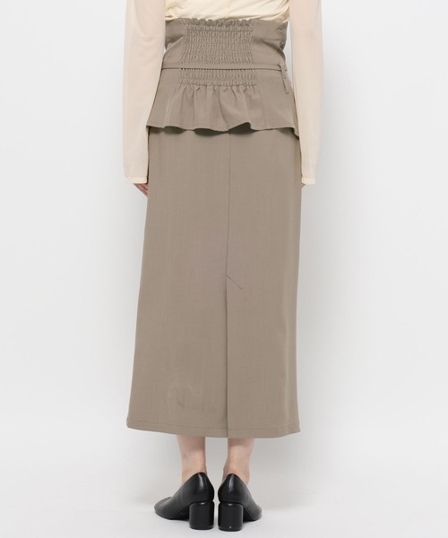 mysty woman(ミスティウーマン)の「コルセットSET2Pスカート 582382(スカート・レディース・チャコールグレー/ダークベージュ・FREE)」の18枚目の写真