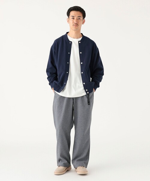 B:MING by BEAMS（ビーミングバイビームス）の「スウェット  スナップ カーディガン（ユニセックス）（スウェット・メンズ・ブルー系その他4/ブラック系その他4・S/M/L/XL）」の3枚目の写真